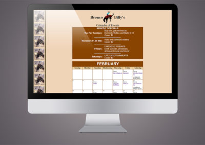 Bronco Billy’s Western Bar Website